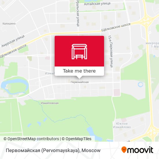 Первомайская (Pervomayskaya) map