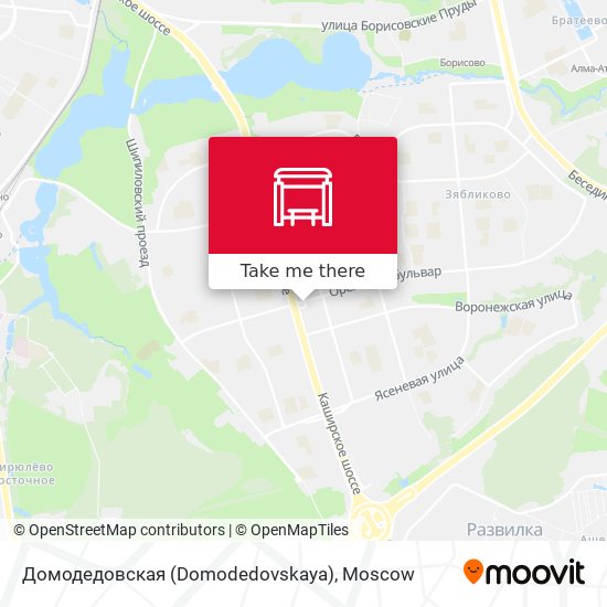 Домодедовская (Domodedovskaya) map