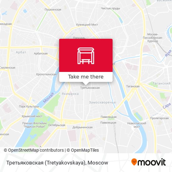 Третьяковская (Tretyakovskaya) map