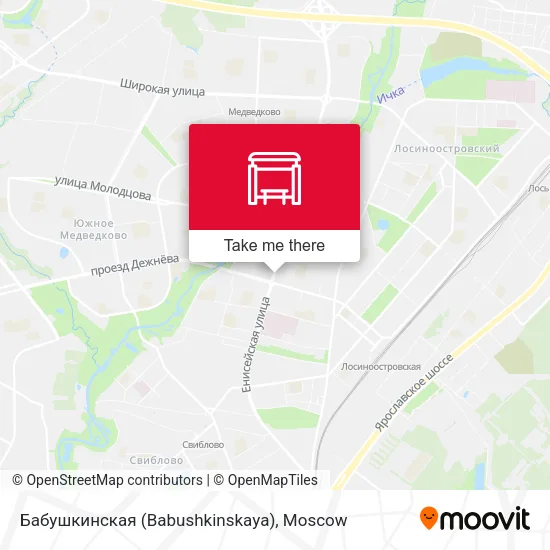 Бабушкинская (Babushkinskaya) map