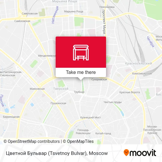 Цветной Бульвар (Tsvetnoy Bulvar) map