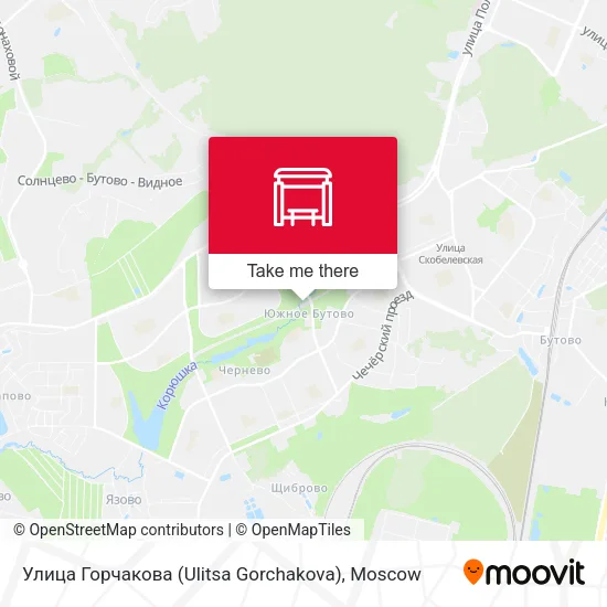 Улица Горчакова (Ulitsa Gorchakova) map