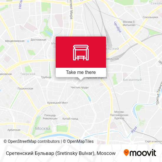 Сретенский Бульвар (Sretinsky Bulvar) map