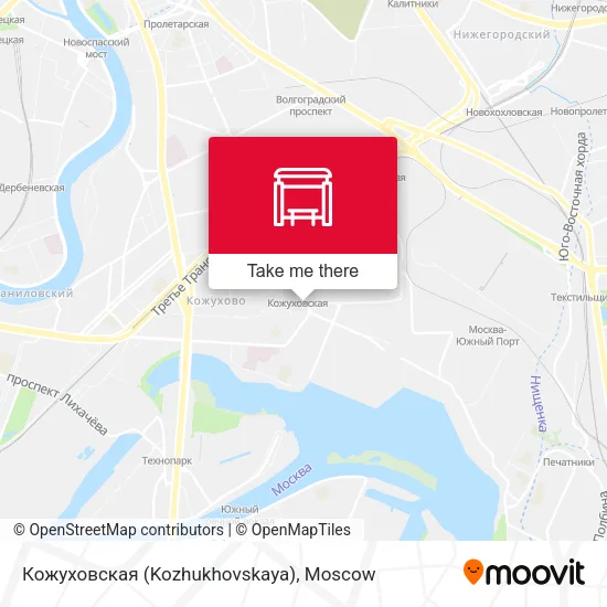 Кожуховская (Kozhukhovskaya) map