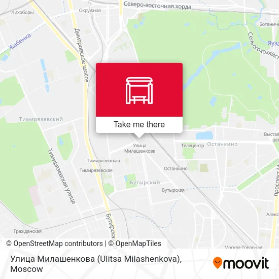 Улица Милашенкова (Ulitsa Milashenkova) map
