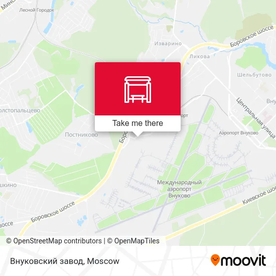 Внуковский завод map