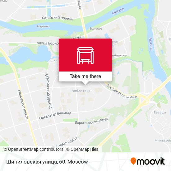 Шипиловская улица, 60 map