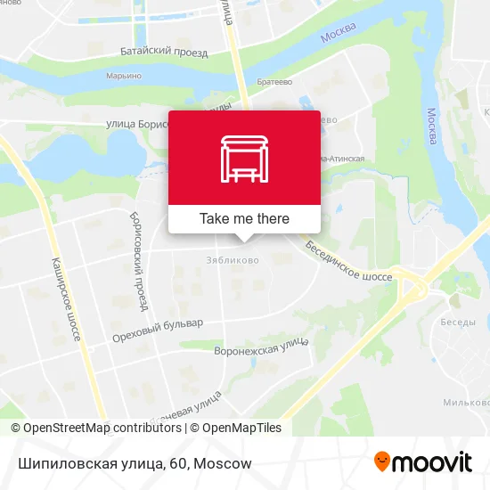 Шипиловская улица, 60 map