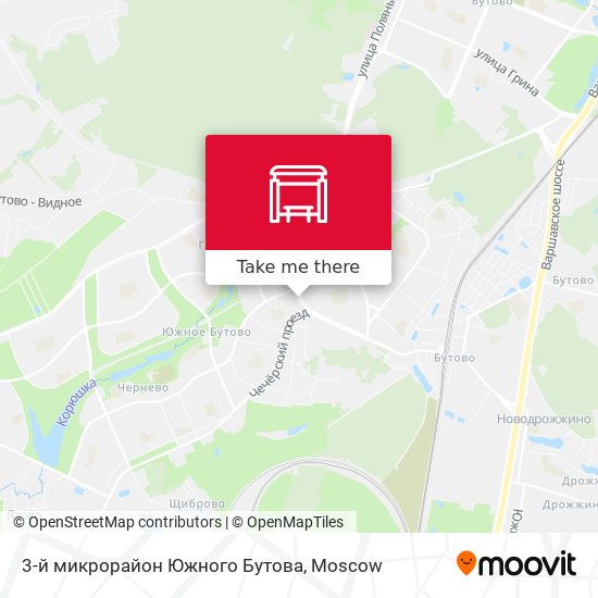 3-й микрорайон Южного Бутова map