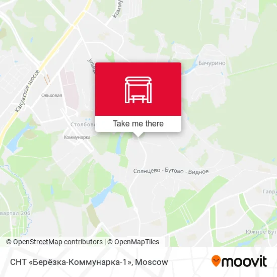 СНТ «Берёзка-Коммунарка-1» map