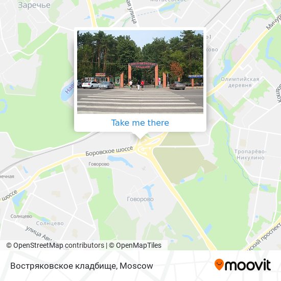 Востряковское кладбище map