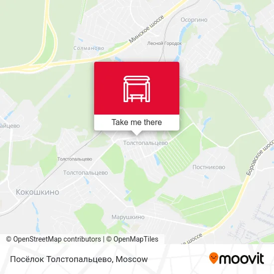 Посёлок Толстопальцево map
