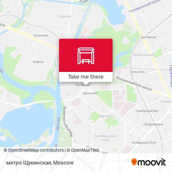 метро Щукинская map