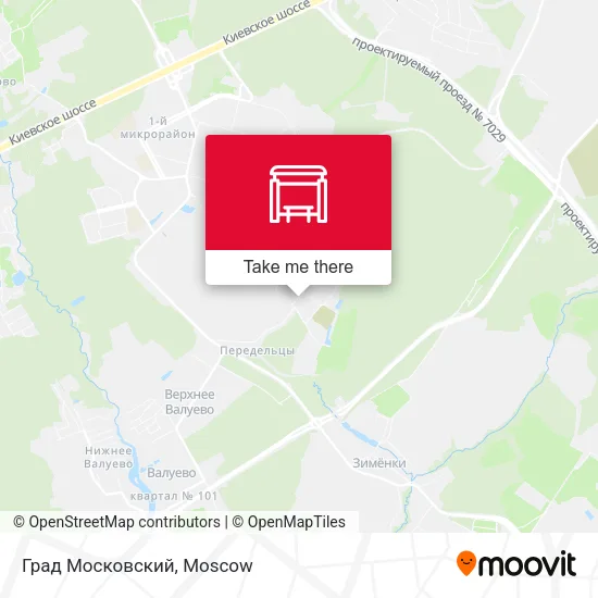 Град Московский map