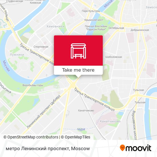 метро Ленинский проспект map