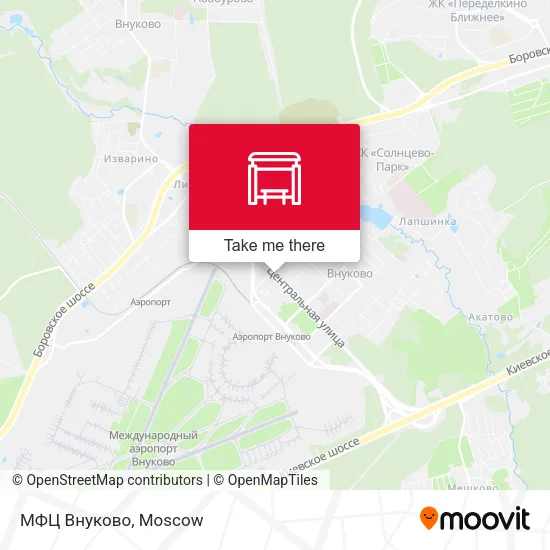 МФЦ Внуково map