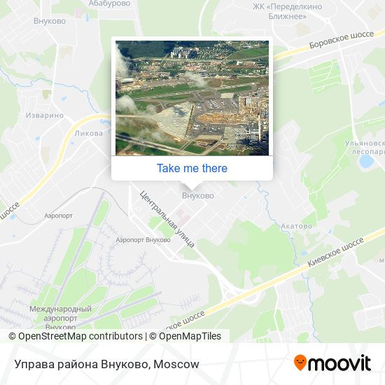 Управа района Внуково map