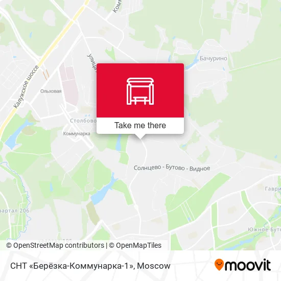 СНТ «Берёзка-Коммунарка-1» map
