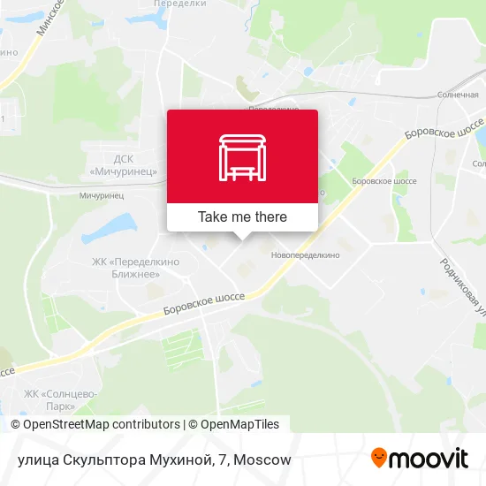 улица Скульптора Мухиной, 7 map