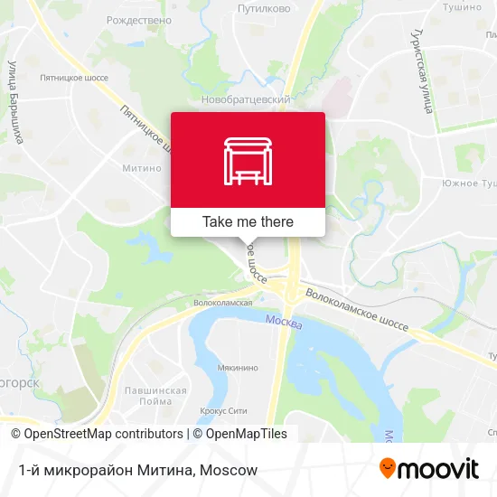1-й микрорайон Митина map