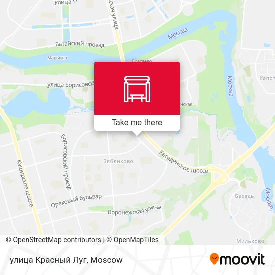 улица Красный Луг map