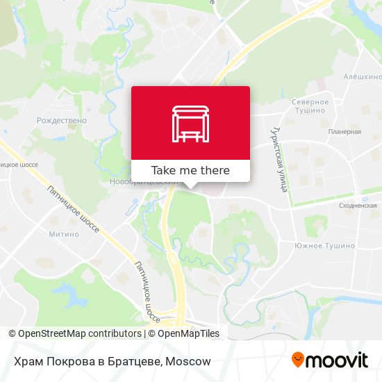 Храм Покрова в Братцеве map