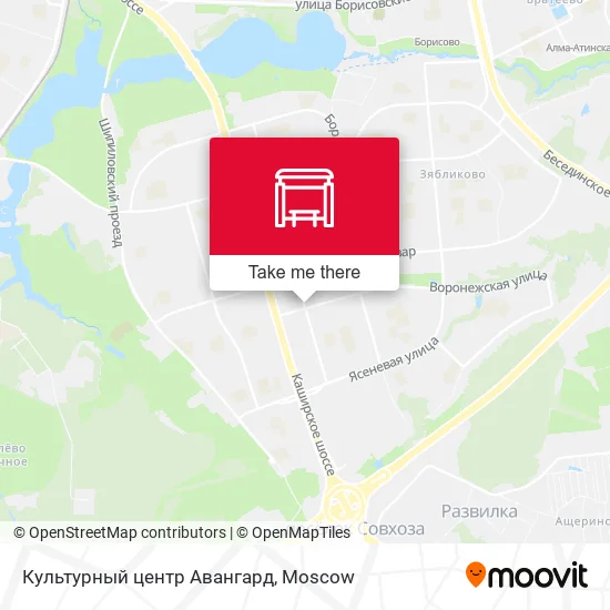 Культурный центр Авангард map