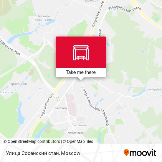 Улица Сосенский стан map