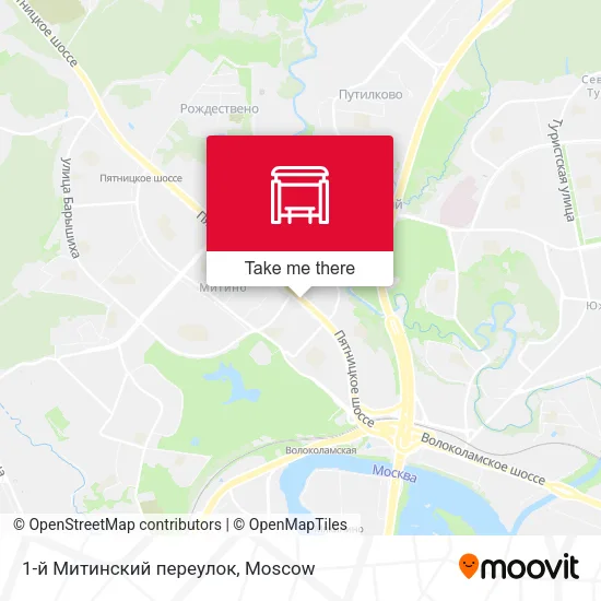 1-й Митинский переулок map