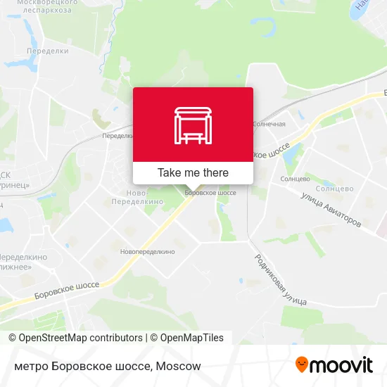 метро Боровское шоссе map