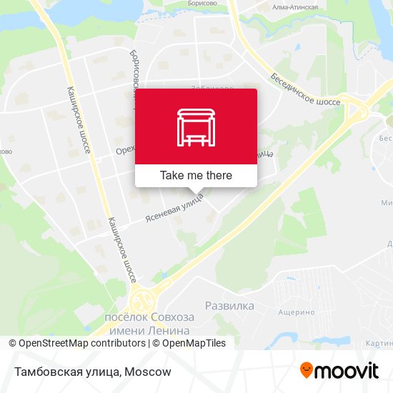 Тамбовская улица map