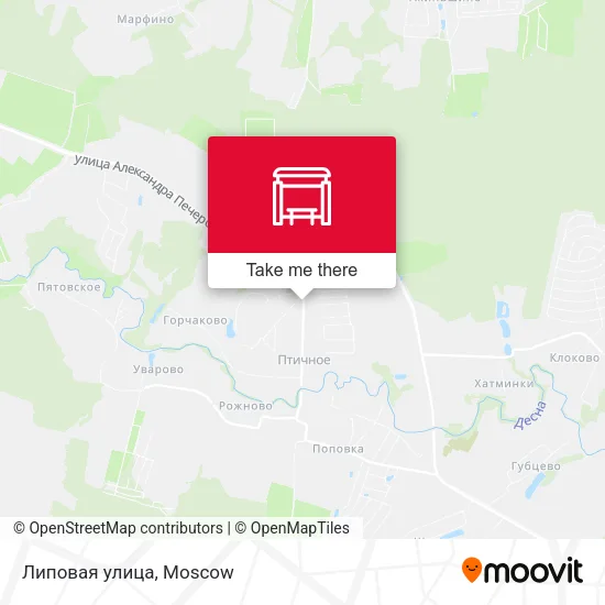 Липовая улица map