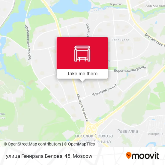 улица Геннрала Белова, 45 map