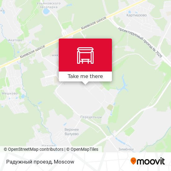 Радужный проезд map