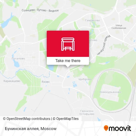 Бунинская аллея map
