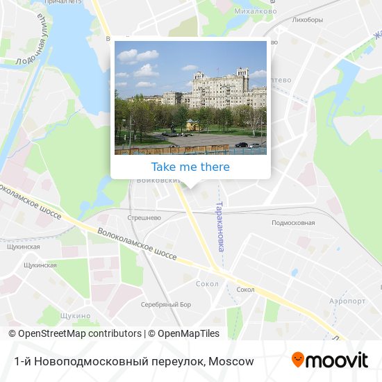 1-й Новоподмосковный переулок map