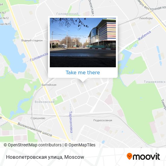 Новопетровская улица map