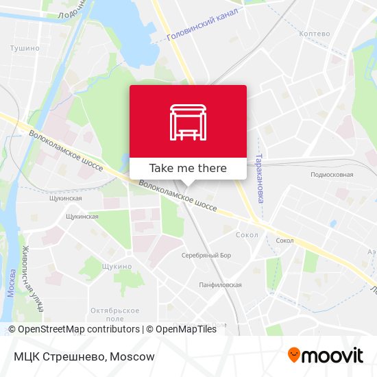 МЦК Стрешнево map