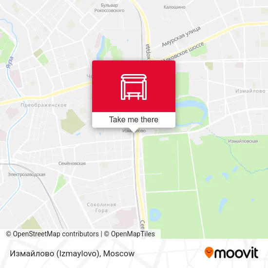 Измайлово (Izmaylovo) map