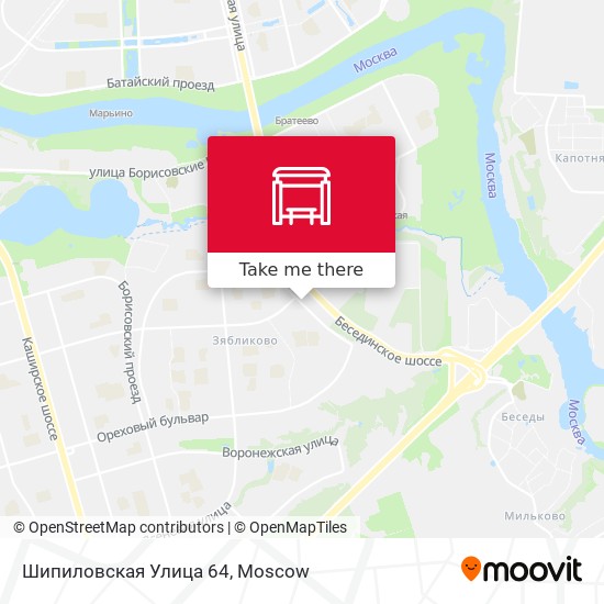 Карта москвы зябликово