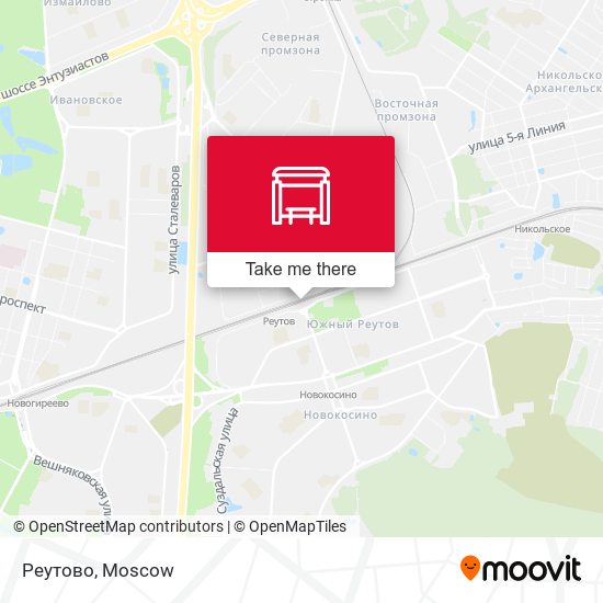 Реутово map