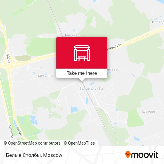 Белые Столбы map