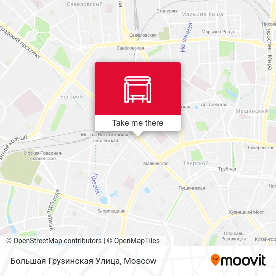 Большая Грузинская Улица map