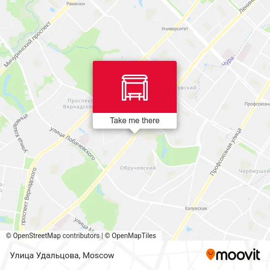 Улица Удальцова map
