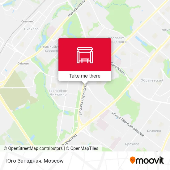 Юго-Западная map