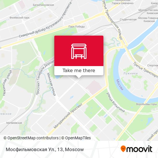 Мосфильмовская Ул., 13 map