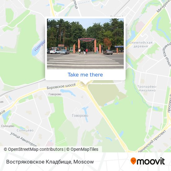 Востряковское Кладбище map