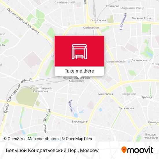 Большой Кондратьевский Пер. map