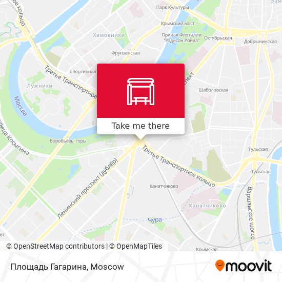 Площадь Гагарина map