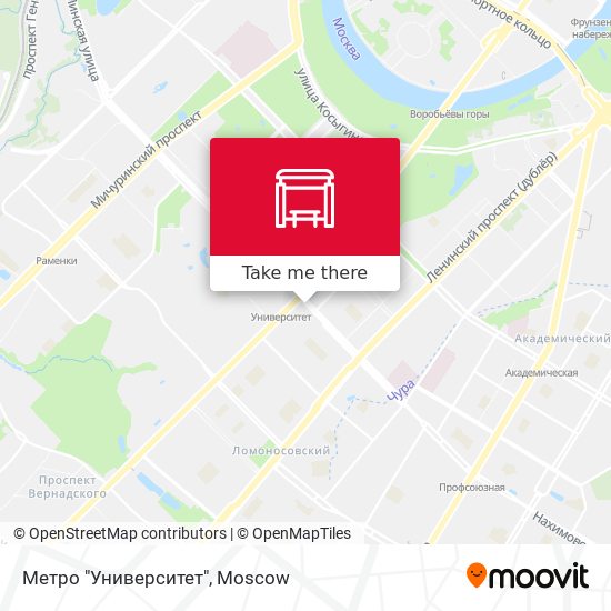 Метро "Университет" map